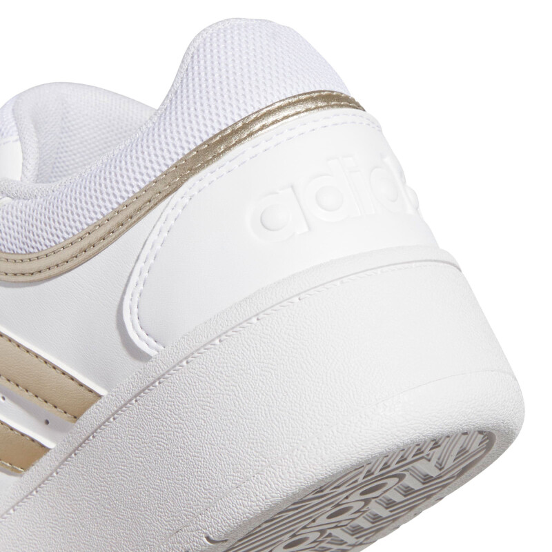 Championes de Mujer Adidas Hoops 3.0 Bold Blanco - Dorado