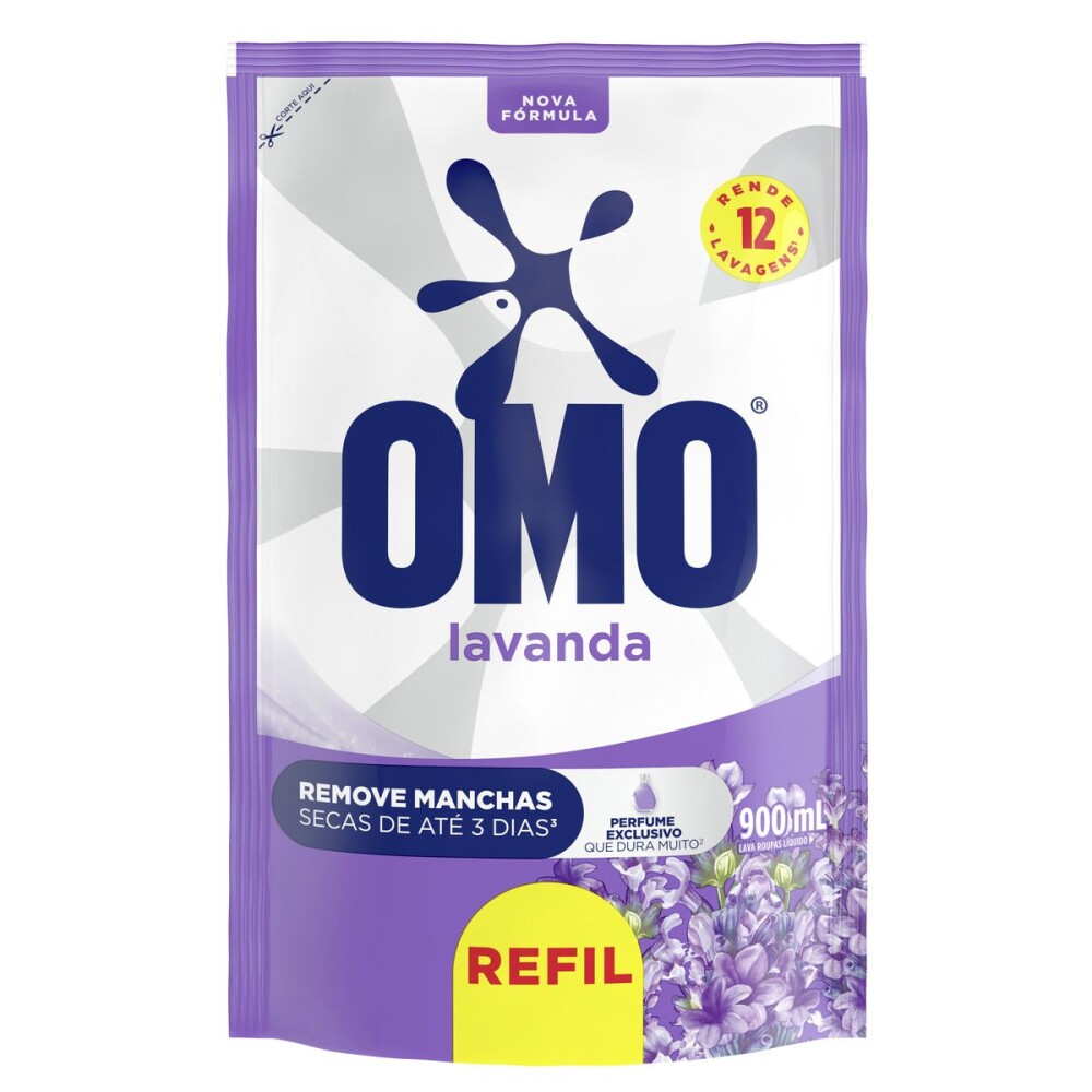 OMO JABON LIQ LAVANDA REFIL 900 ML. única