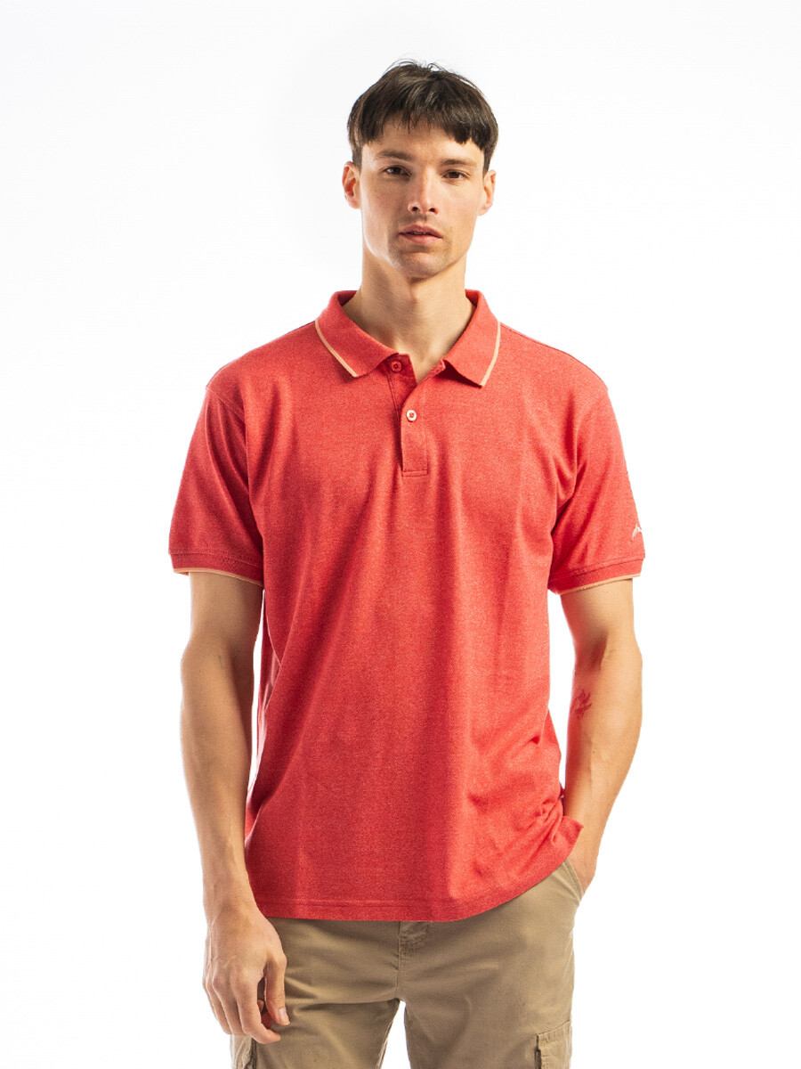Polo Lisa Algodón - CORAL MEL/ CORAL 