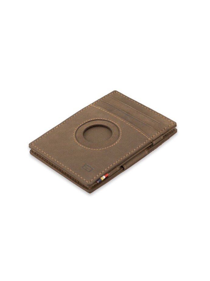 ESSENZIALE MAGIC AIRTAG WALLET JAVA BROWN
