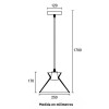 COLGANTE ACQUA 25CM E27 VIDRIO PUNTEADO COLGANTE ACQUA 25CM E27 VIDRIO PUNTEADO