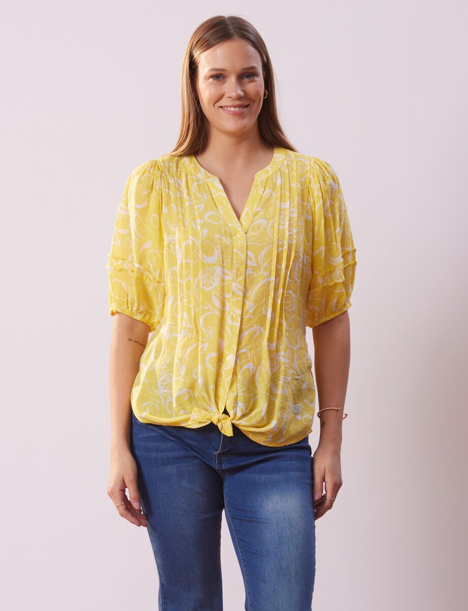 Blusa Botones - Amarillo/multi 