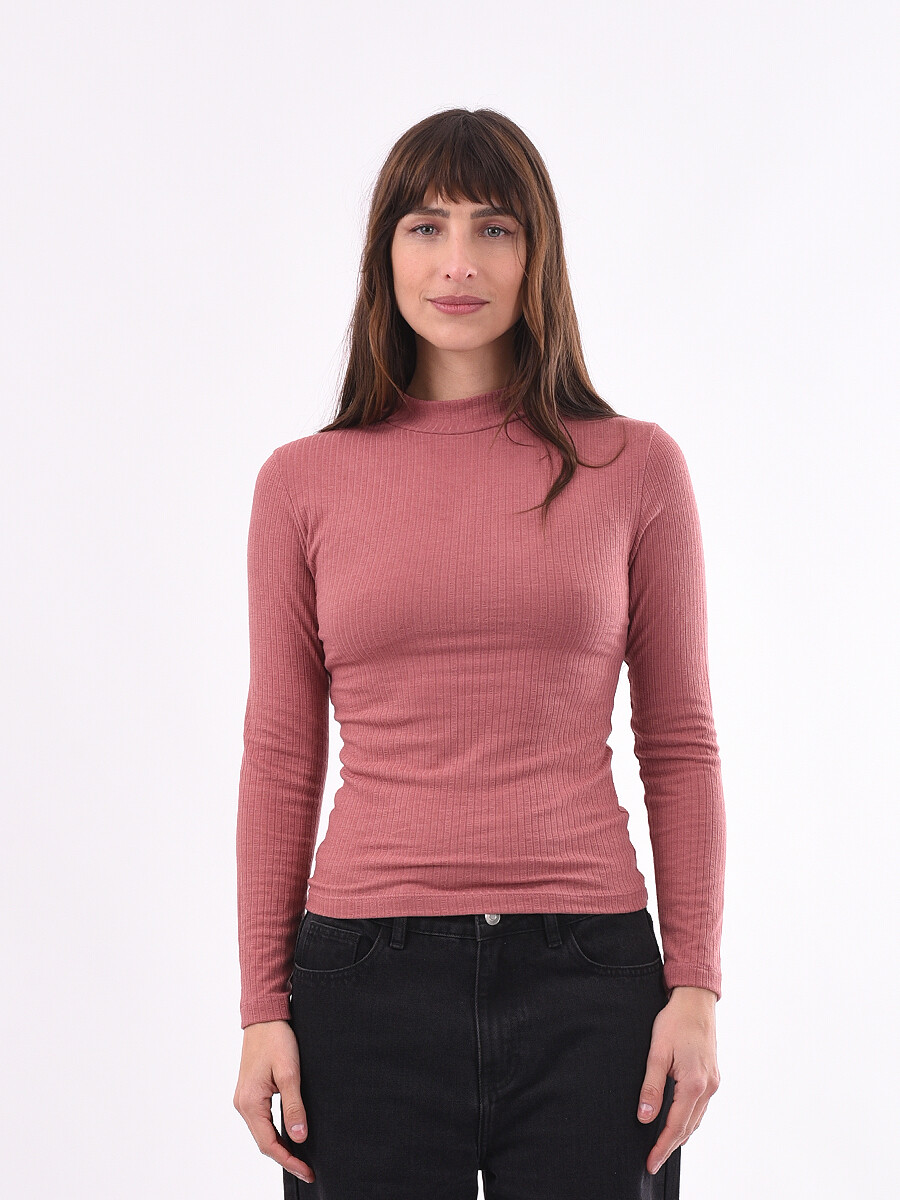 POLERA FATIMA - ROSA OSCURO 