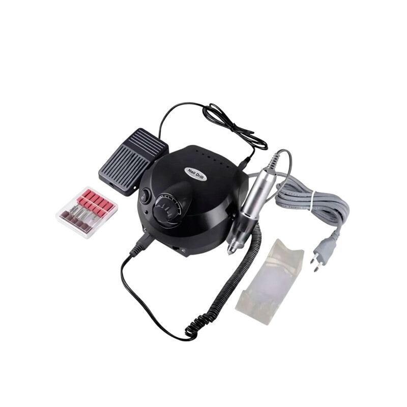Torno Uñas Lumax 30000rpm Profesional Con Pedalera Negro