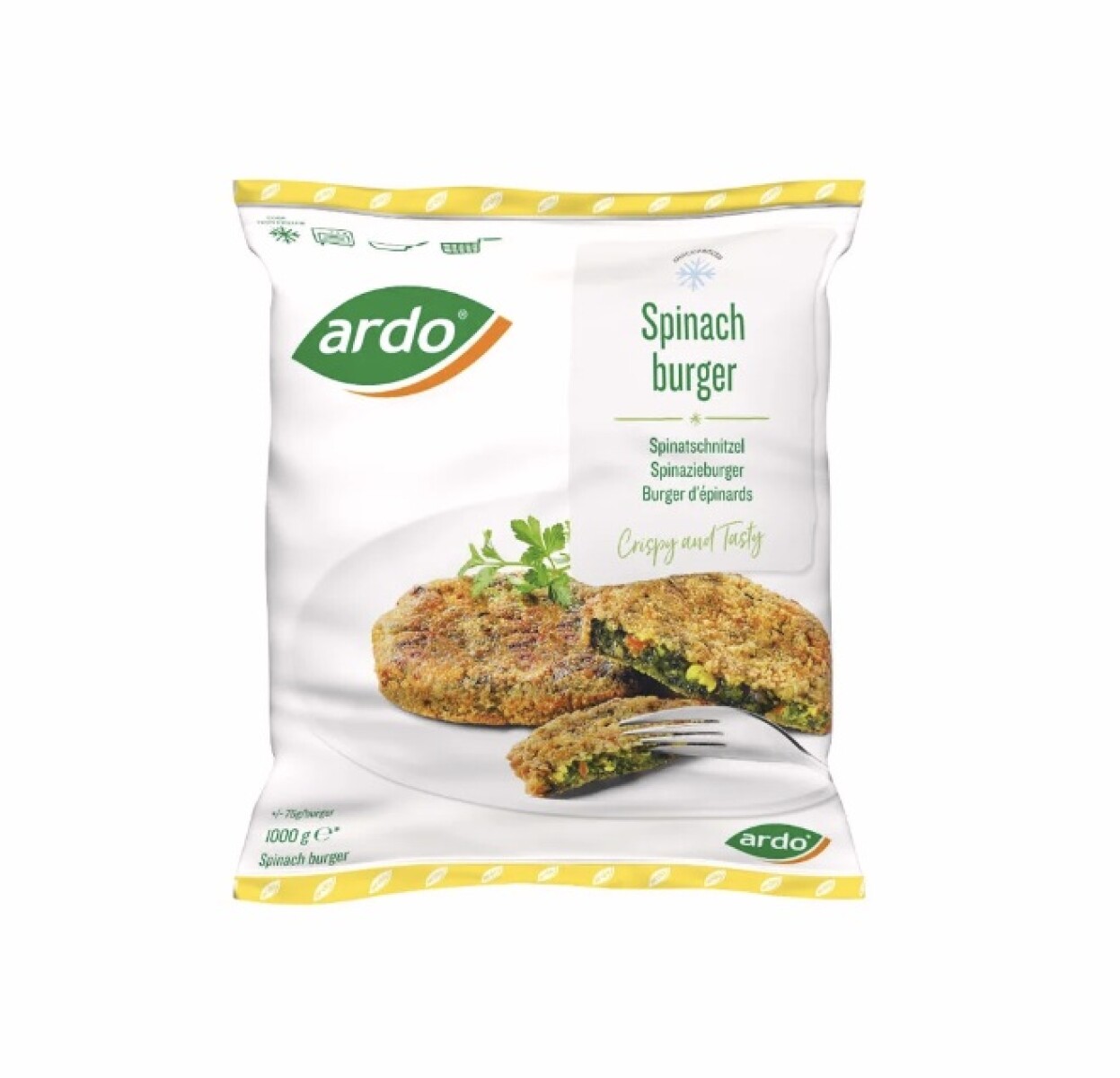 Hamburguesas de espinaca 1 kg 