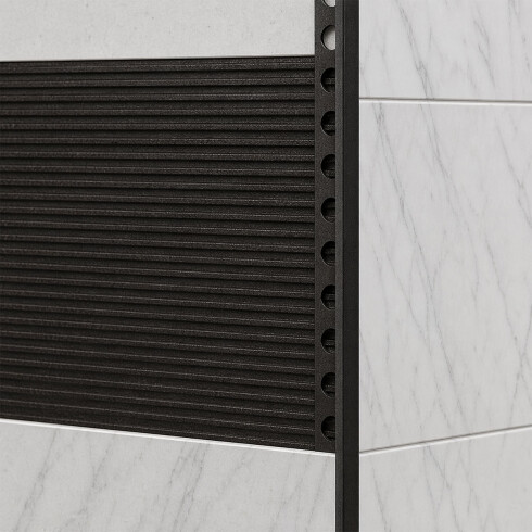 Perfil De Aluminio En L 12Mm 2.60 Mts Ebano Alumacer 000