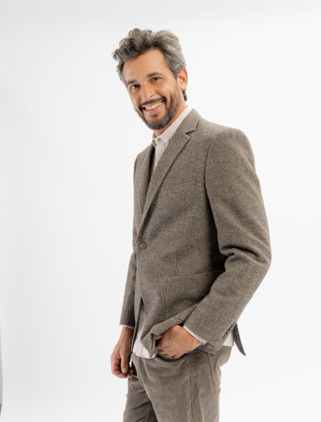 Saco de paño marron-D1