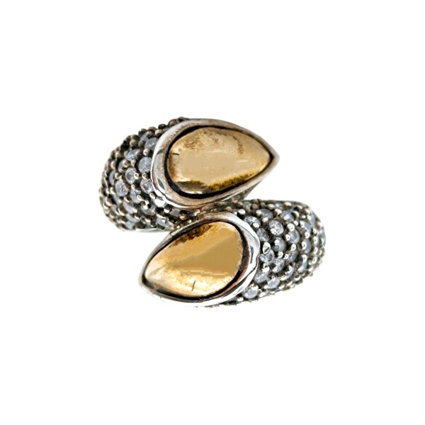 Anillo Varios-Plata y Oro-Piedra Zirconia-AN5588 conpiedra