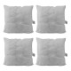 Set x4 relleno para almohadones comprimido 62 x 62cm BLANCO
