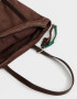 Shopper Cartera Shopper Suede Chocolate - Marron Chocolate