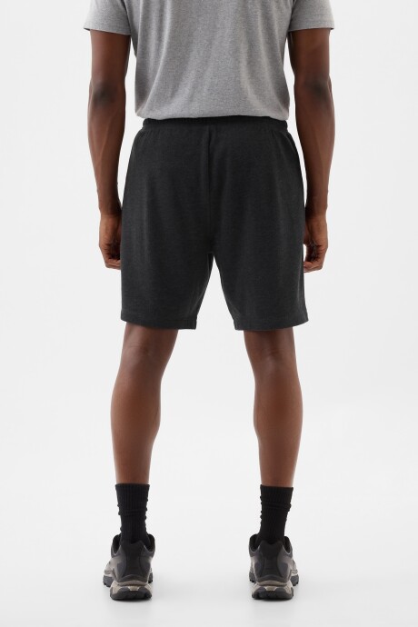 Short Deportivo Sin Felpa Logo Gap Hombre B85 Charcoal Hthr Grey