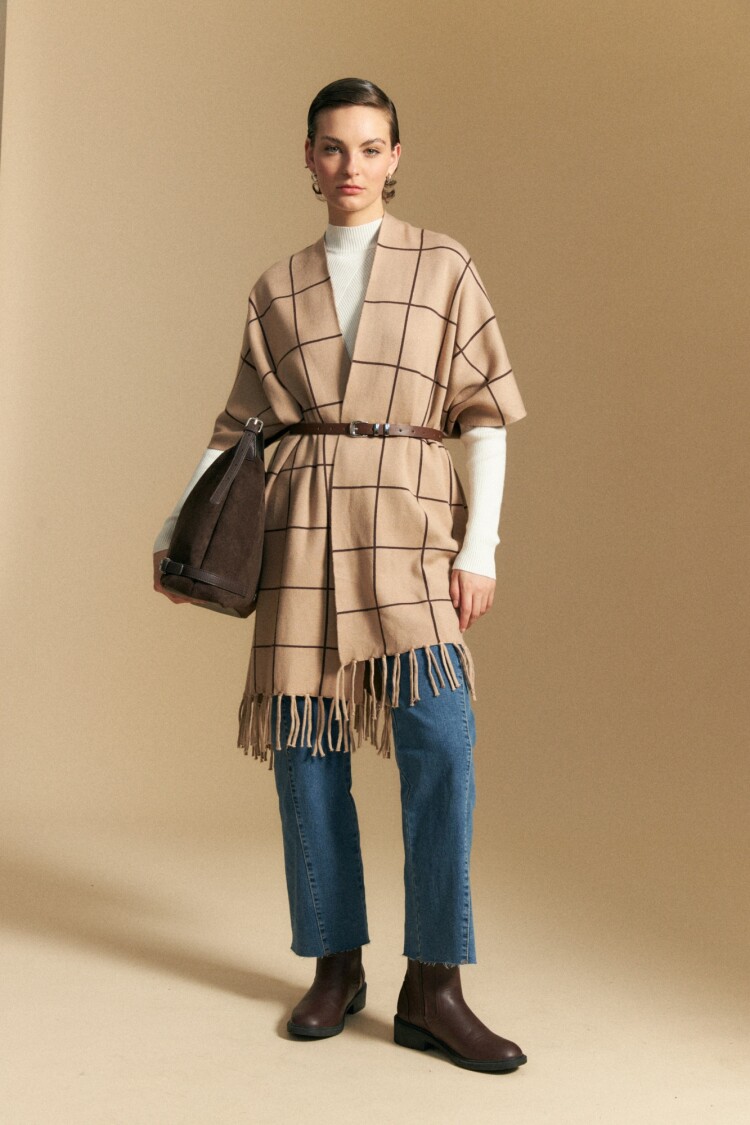 PONCHO ANTIGONA Beige