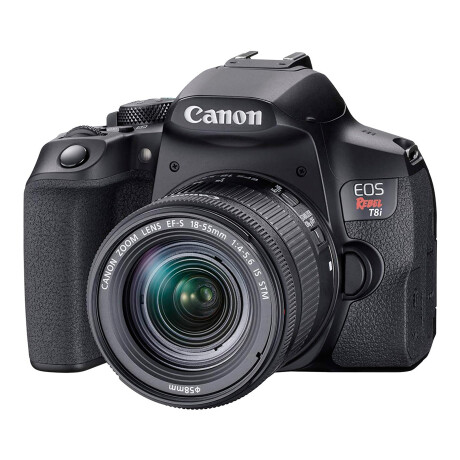 Canon - Cámara Digital Slr Eos Rebel T8I - 24,1MP. Cmos. Digic 8. 3'' Táctil Lcd. Ef-s 18-55MM. 4K. 001