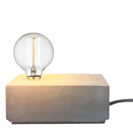 Portátil prisma de cemento con Lampara led filamento GLOBO 6W E27 Portátil prisma de cemento con Lampara led filamento GLOBO 6W E27