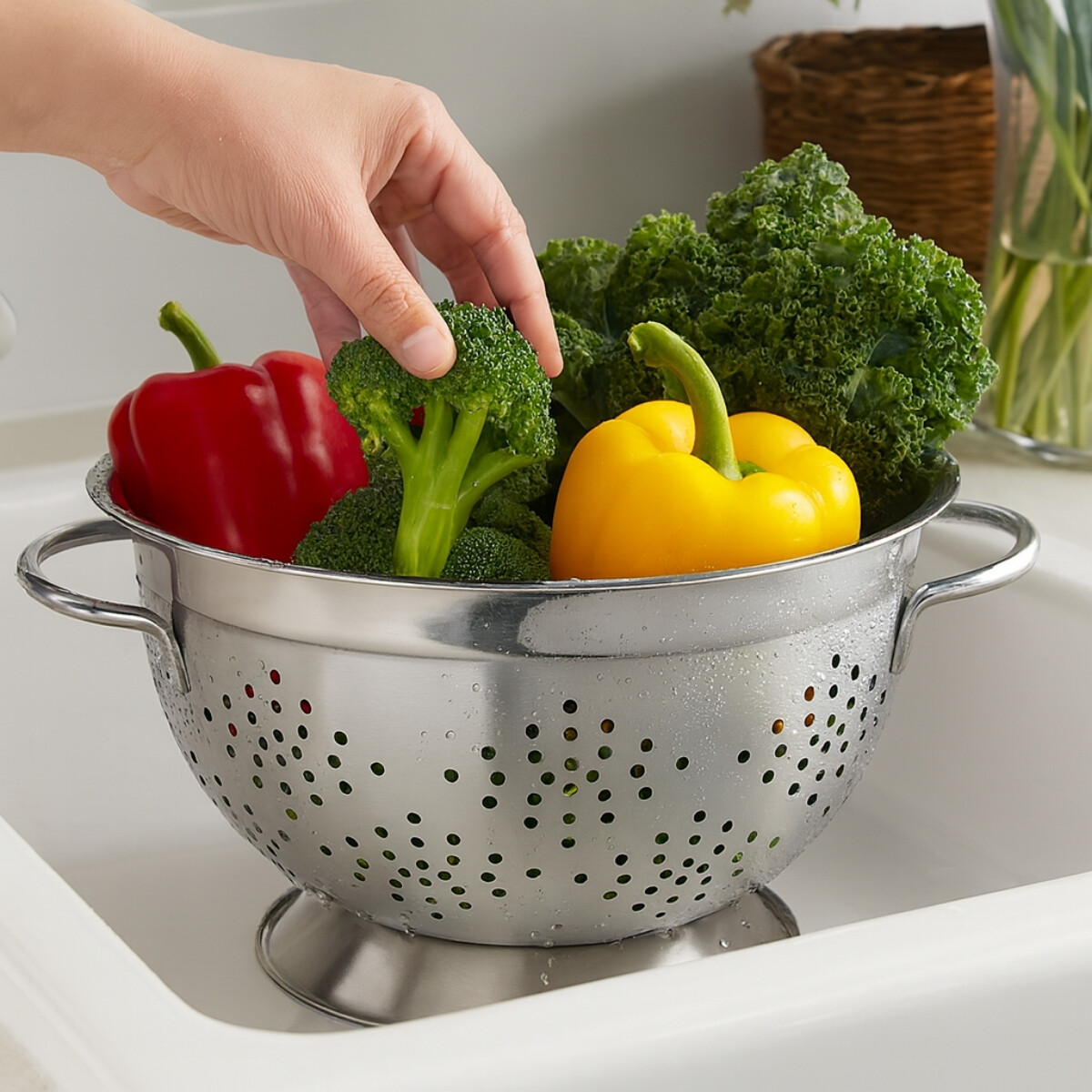 Colador Garinox 30 cm Acero Inoxidable Lacor 