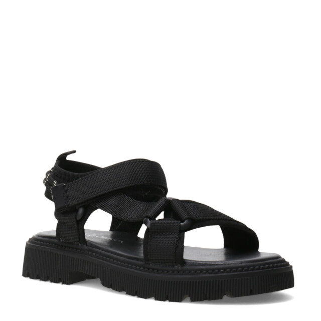 Sandalias de Niña MINI Miss Carol Califa de Tela Con Tiras Negro