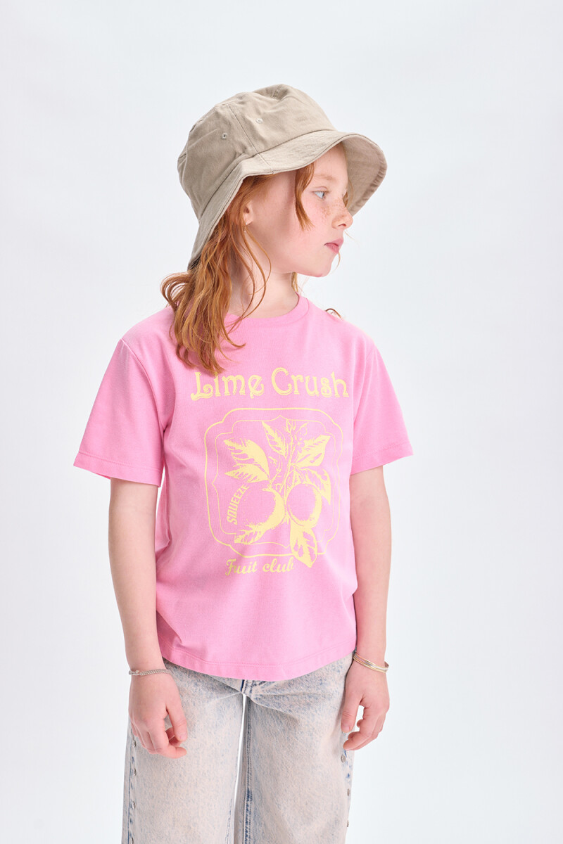 Remera estampa Limas Rosa