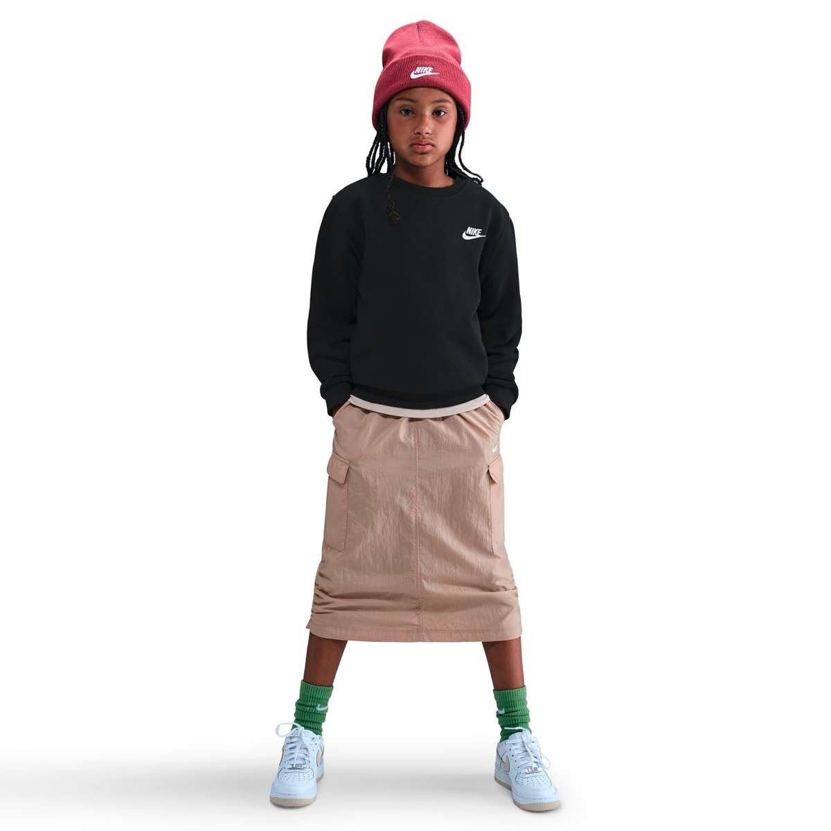 Abrigo Nike Sportswear Club Fleece de Niños - Negro 