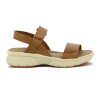 Country Sandalia Dama Casual 1 Tira Y Pulsera C/velcro Ambar
