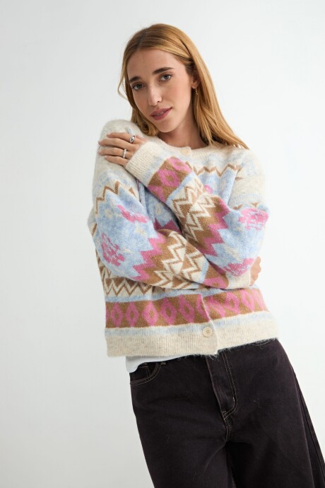 CARDIGAN CALICANTO ROSADO