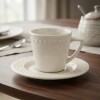 Taza te con plato 220 ml- Mendi Marfil Taza te con plato 220 ml- Mendi Marfil