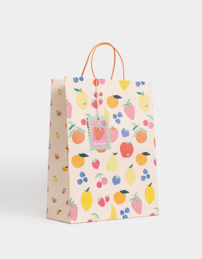 Accesorios Regalos Estampados Bolsa De Regalo Grande Estampada "juicy" - Combinacion Multicolor