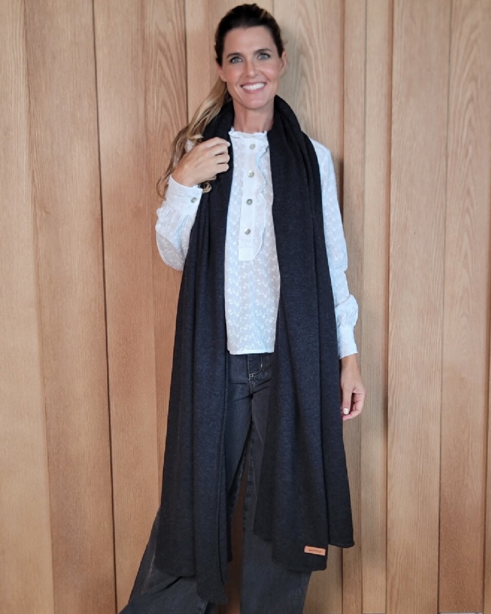 Bufandón Burdeos - Charcoal 