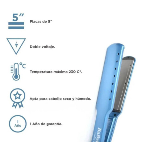 Kit Secador + Plancha Babyliss Nano Titanium BNTPP55AR (BNT9125TAR+BNT9100AR)