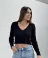 Blusa lurex negra