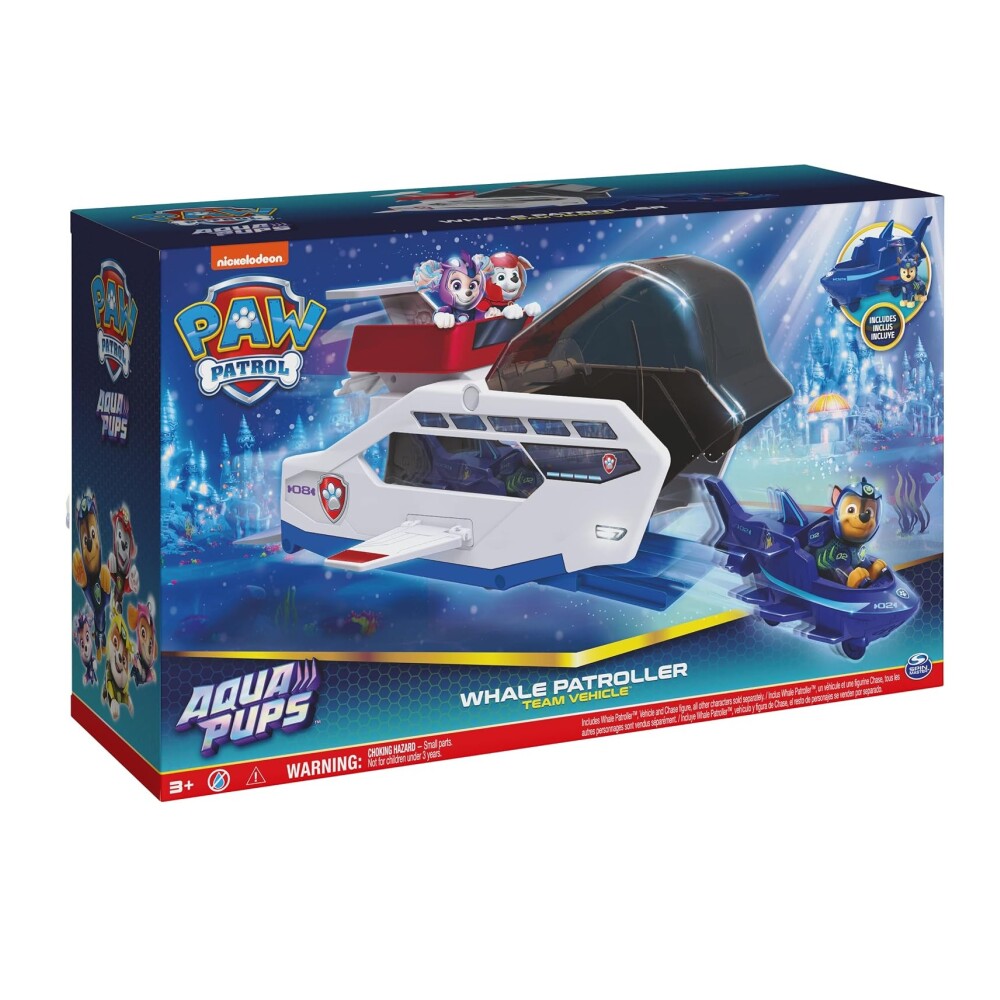 Paw Patrol Aqua Pups Whale Patroller - Spin Master PATRULLA- WHALE PATROLLER