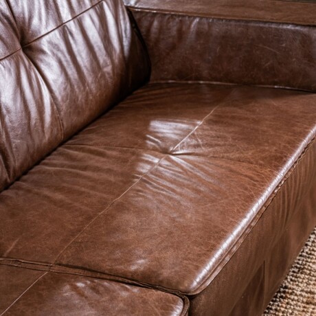 Sillón Cuero Avan 3 Cuerpos Chocolate U