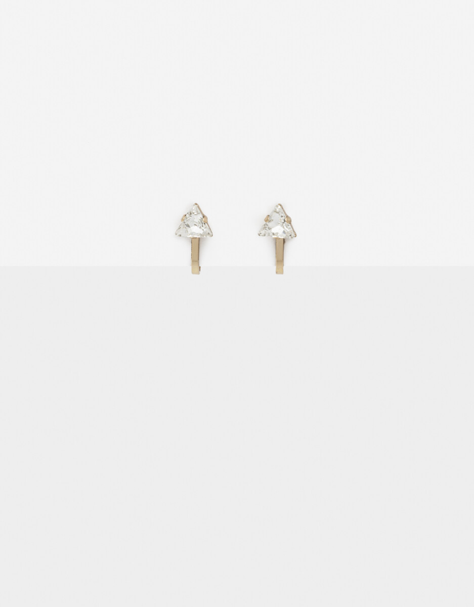 Aros Clip Strass Cristal 