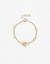 Pulseras Flexibles Strass Pulsera Flexible Multicadena Dorado - Dorado