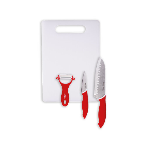 JUEGO 3 CUCHILLOS + TABLA DE CORTAR BETTY CROCKER JUEGO 3 CUCHILLOS + TABLA DE CORTAR BETTY CROCKER