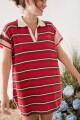 PRE VENTA VESTIDO SUN Rojo Y Chocolate