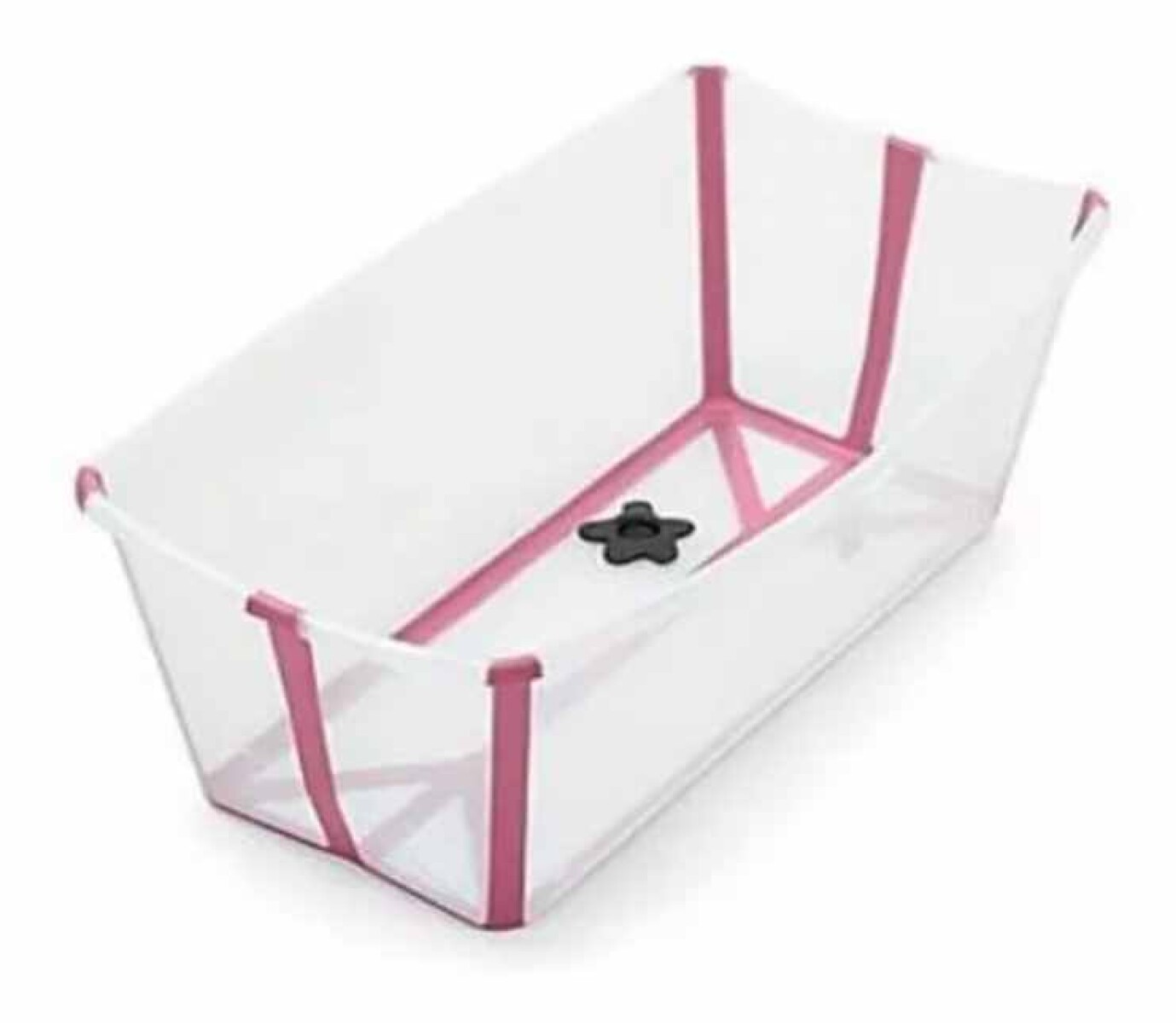 Bañito Plegable Flexi bath stokke - transparente rosa 