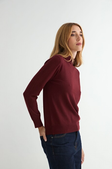 POLERA LILY BORDO