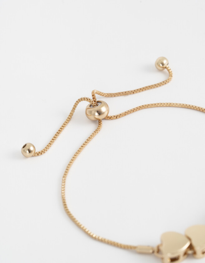Pulseras Flexibles Con corazón Pulsera Flexible Con Corazón - Dorado