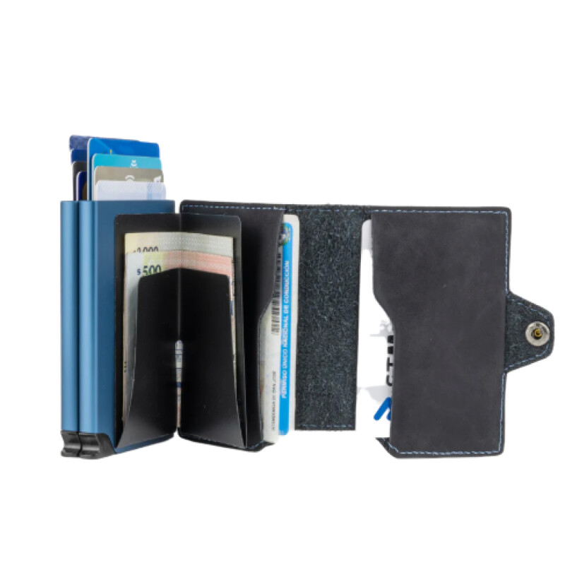 Billetera Baleine Double Kansas - Azul Billetera Baleine Double Kansas - Azul