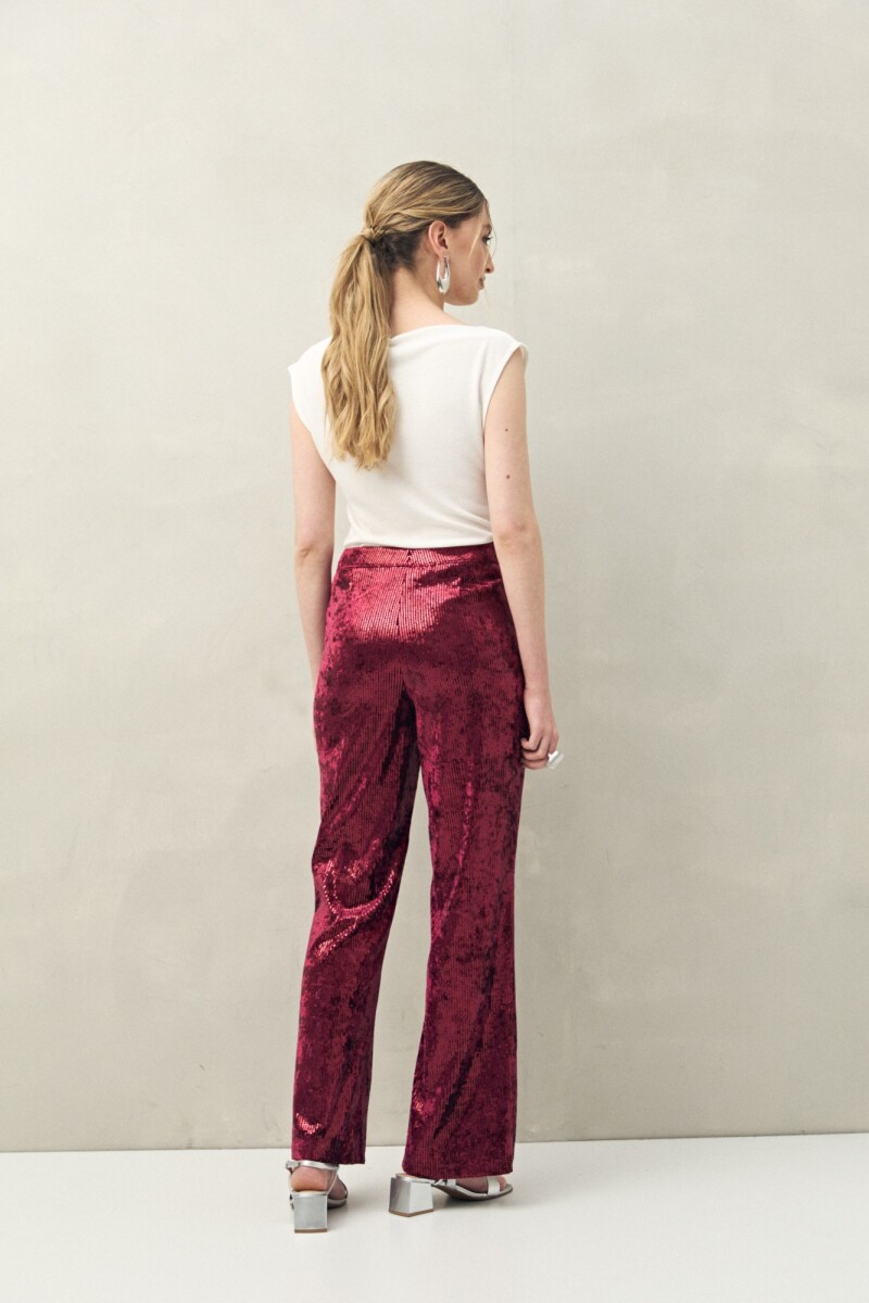 PANTALÓN BINDI Bordó Merlot