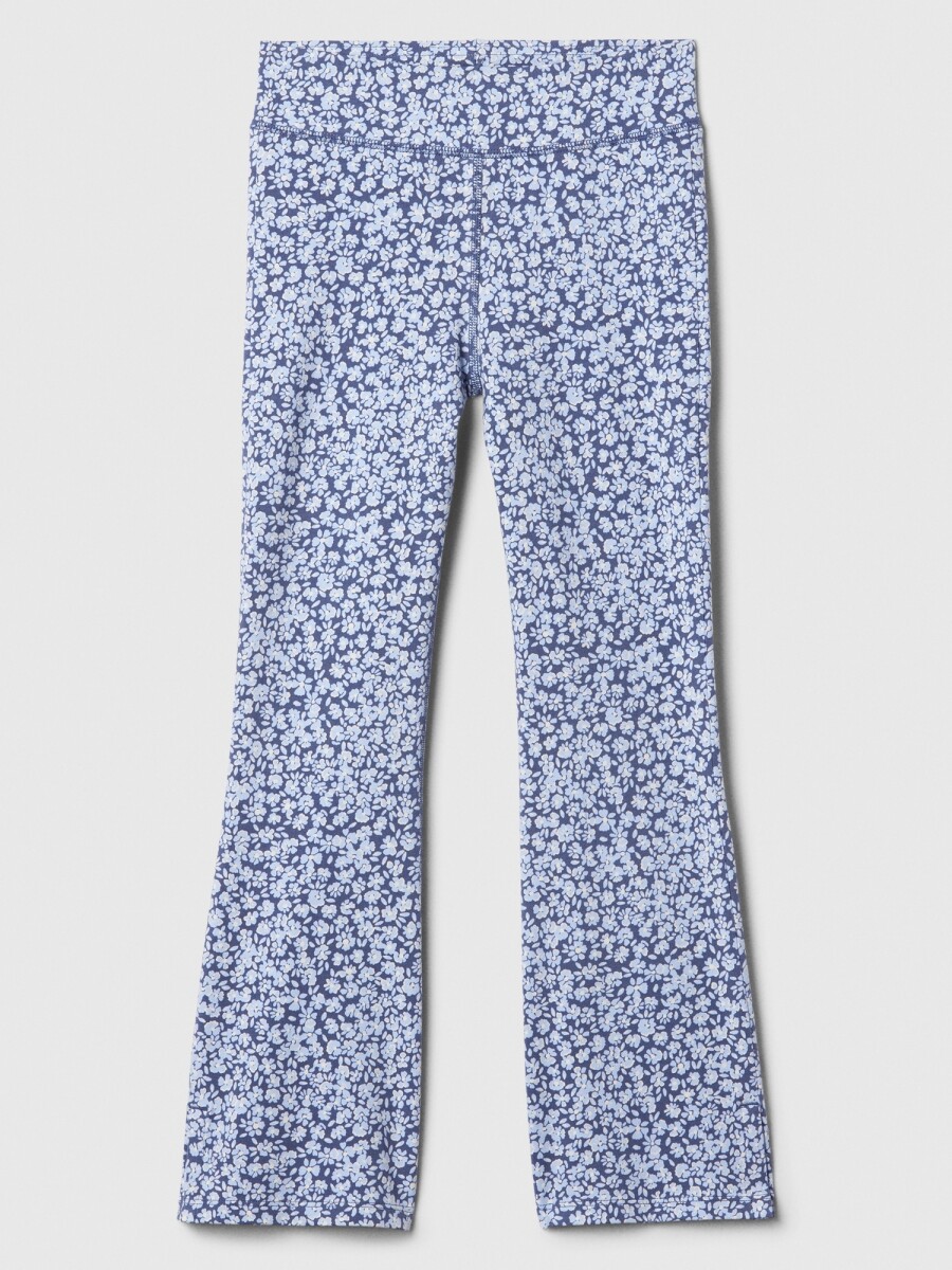 Calza Flare Estampada Niña - Blue Floral 