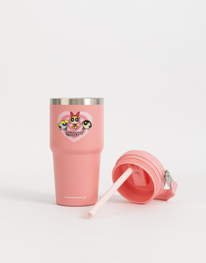 Accesorios Cocina Vaso Térmico "chicas Superpoderosas" - Fucsia Medio