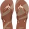 Sandalias de Mujer Havaianas Elegance Print Rosa - Dorado
