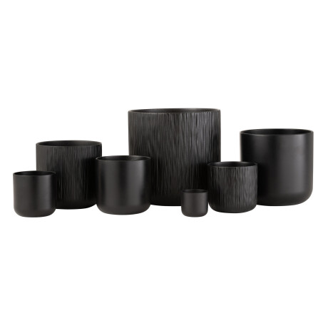 MACETA NEGRO CERÁMICA BLACK