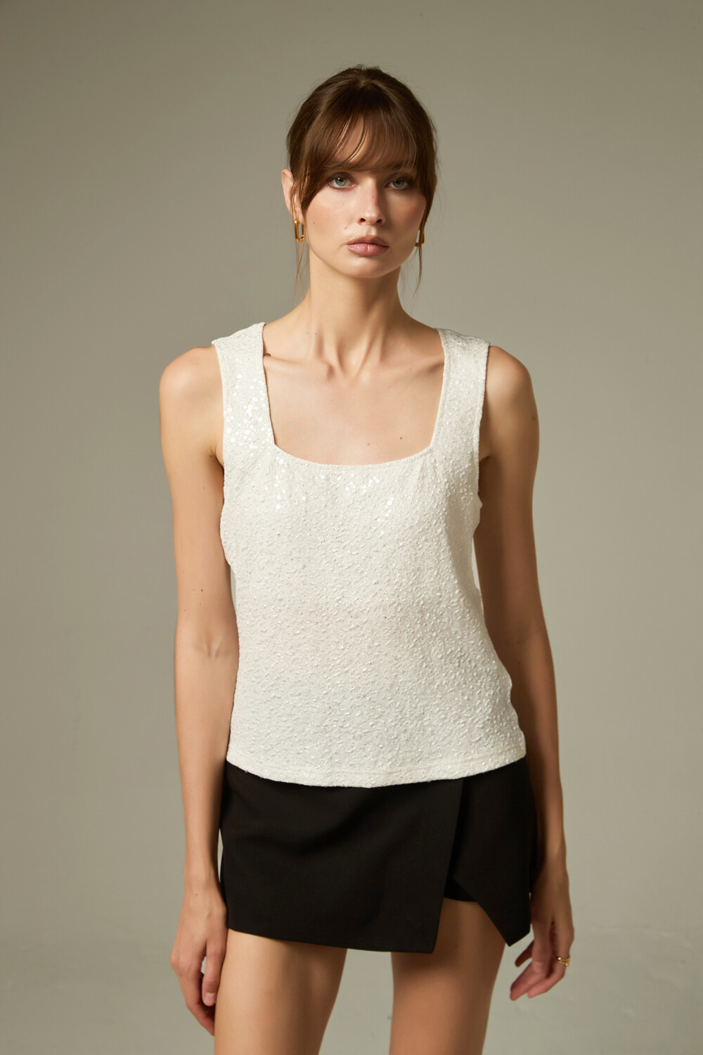 Musculosa Naril Marfil / Off White