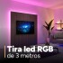 Tira Cinta Luces Led Rgb 3 Metros USB + Control + Bluetooth® Diseño Colores