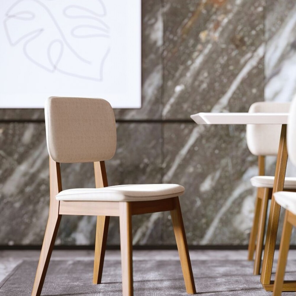 Silla de Comedor Classic - Línea Manhattan Lino/Natural