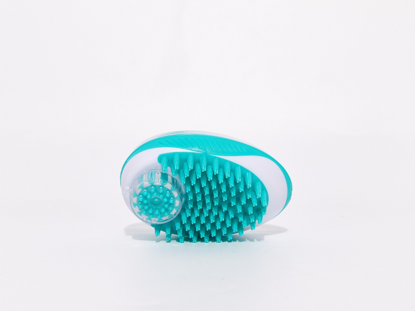 CEPILLO DE BAÑO Y MASAJE PARA MASCOTAS (VERDE) 