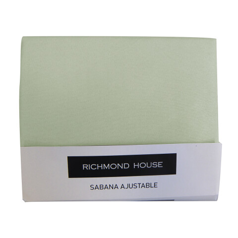 Sábana Ajustable 2 plazas Richmond House 100% Microfibra VERDE