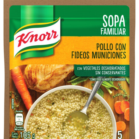 SOPA KNORR CASERA POLLO C/MUNICIONES SOPA KNORR CASERA POLLO C/MUNICIONES